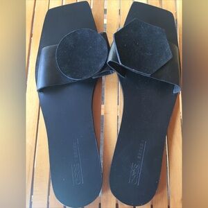 ASOS Black Slide Sandals Size 11